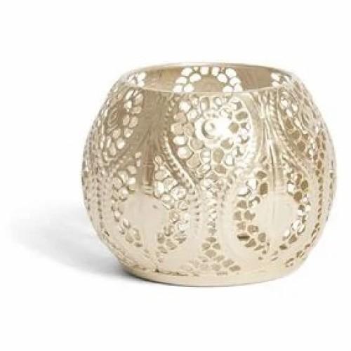 Bougeoir en métal doré