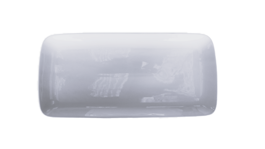 Plat rectangulaire porcelaine blanche