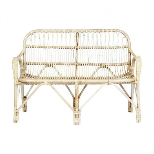 Banquette rotin vintage