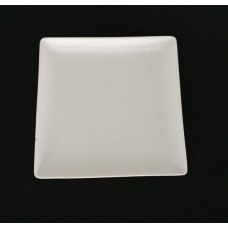 Assiette porcelaine blanche carrée 21 x 21 cm