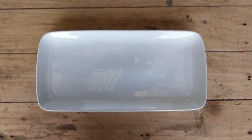 Plat rectangulaire porcelaine blanche