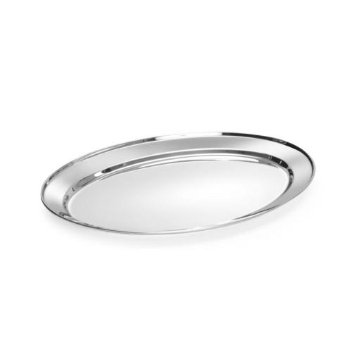 Plat inox ovale